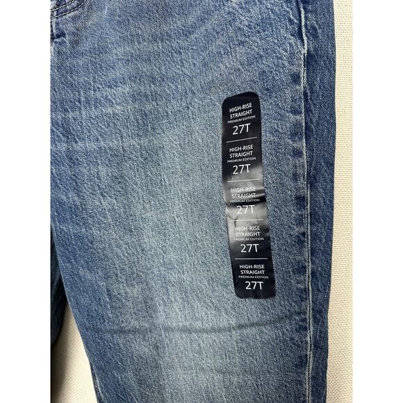 J.Crew Jeans Womens 27T High Rise Straight Blue Premium Edition Pockets NWT - Picture 10 of 16